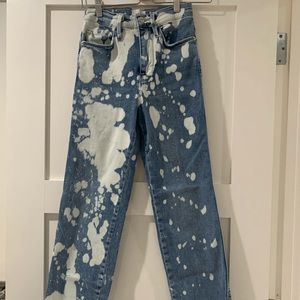 Rad & Brand New Bleach Wash Frame Faded Jeans